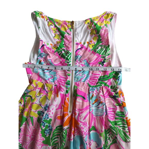 Lilly Pulitzer fot target floral multicolor V-ncek sleeveles tank top size XS - Picture 9 of 11